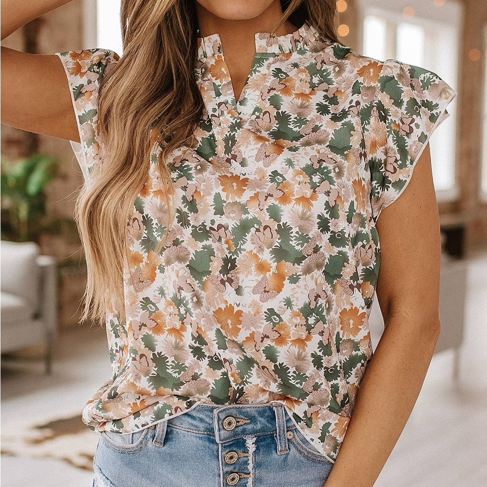 Flowered Blouse